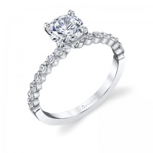 Sylvie Athena Round Engagement Ring