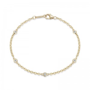 PD Collection 18k Yellow Gold Diamond by the Yard Bracelet