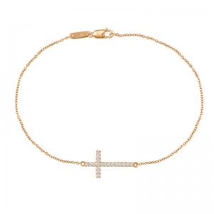 PD Collection Old Thin Cross Bracelet