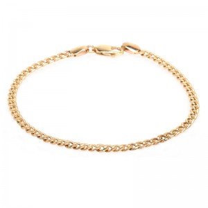 14k Small Curb Chain Bracelet By Zoe Chicco