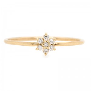 Zoe Chicco Prong Diamond Flower Ring
