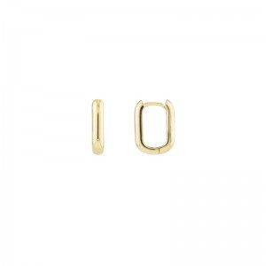 PD Collection BLONG POLISHED HOOP EARRING