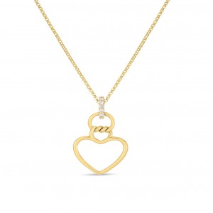18k Diamond Cialoma Heart Necklace