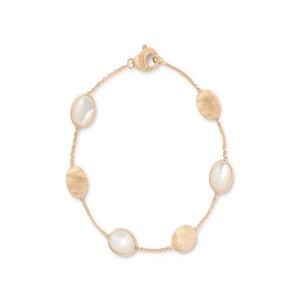 18k Yellow Gold Mother of Pearl Bracelet