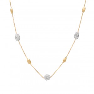 Marco Bicego 18K Diamond and Bead Necklace
