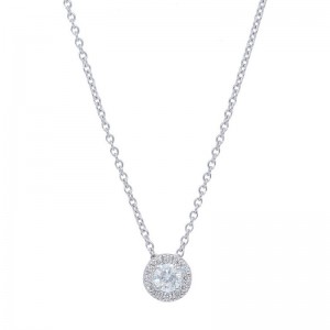 PD Collection Halo Pendant Necklace