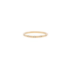 14k Diamond French Set Ring By Zoe Chicco