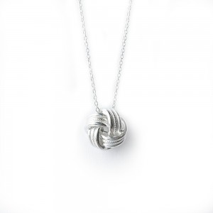 PD Collection Sterling Silver Love Knot Necklace