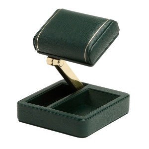 Single British Racing Travel Watch Stand In Green By Wolf