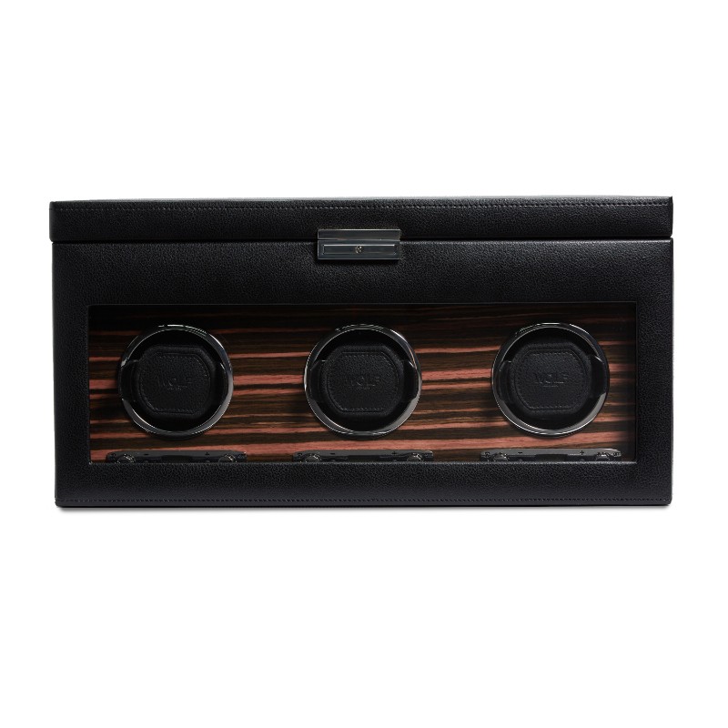 Roadster Triple Watch Winder with Storage