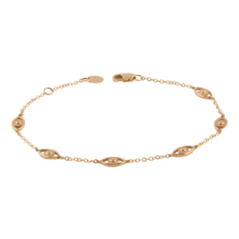 14K Multi Evil Eye Bracelet By PD Collection