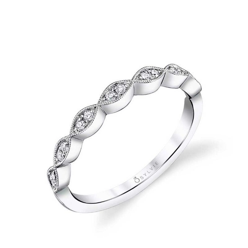 Diamond Stackable Wedding Band - Madeleina