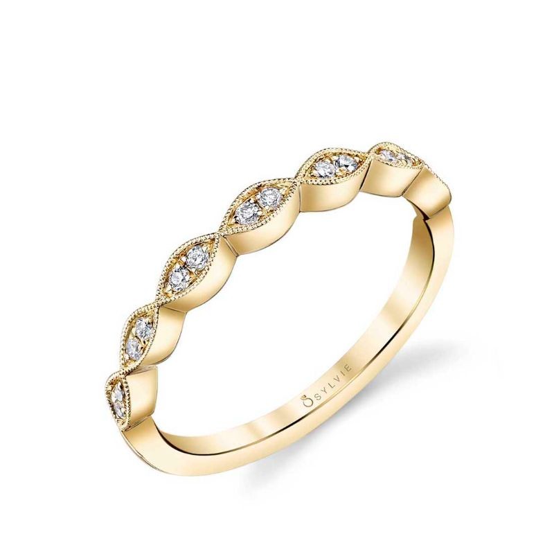 Diamond Stackable Wedding Band - Madeleina