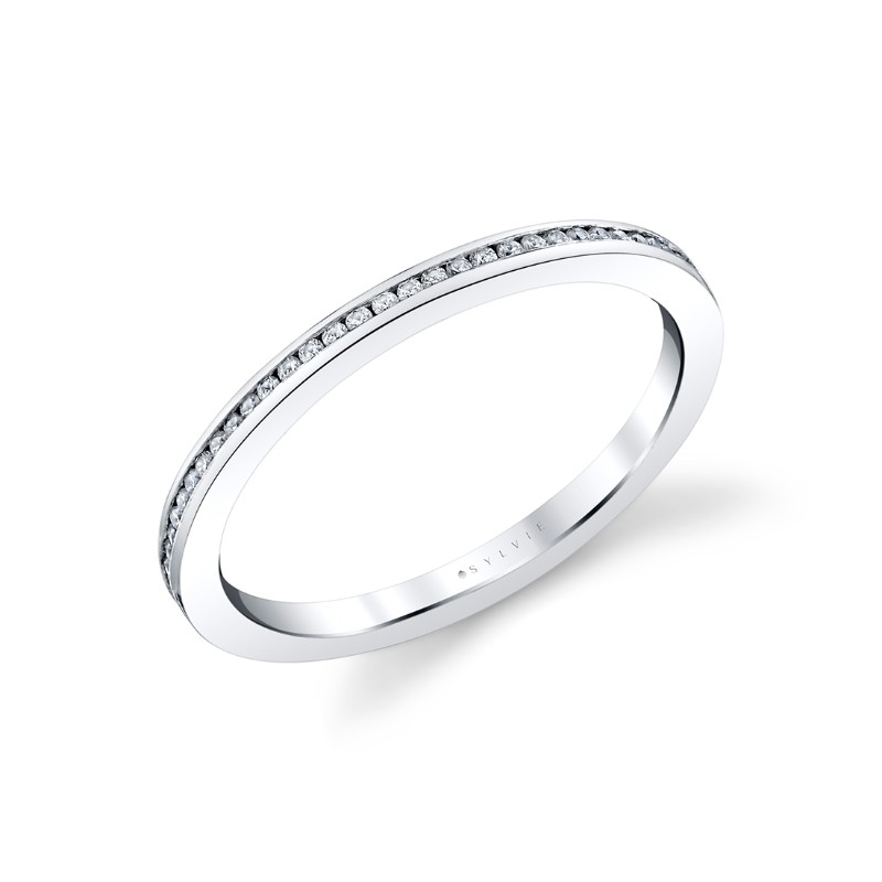 Channel Set Diamond Wedding Ring