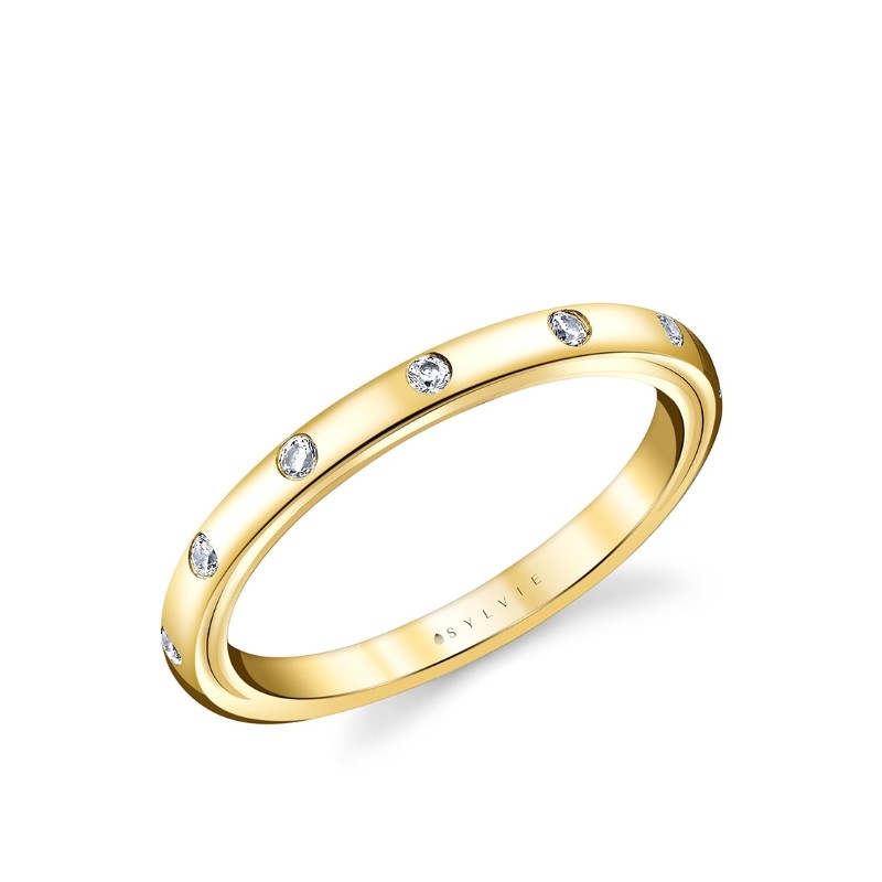 Iconelle Flush Set Wedding Ring - Sedona