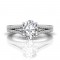 FlyerFit® 14K White Gold Split Shank Engagement Ring
