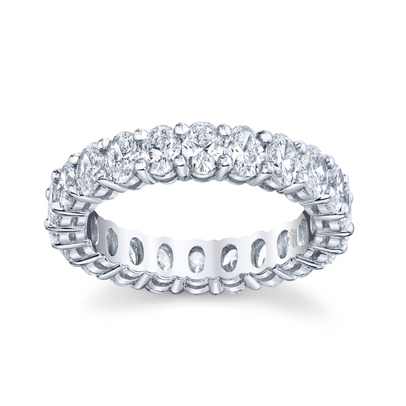 Oval Diamond Eternity Band