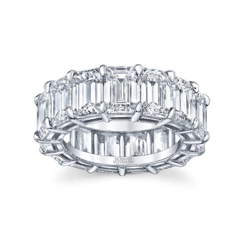 Emerald Cut Diamond Eternity Band