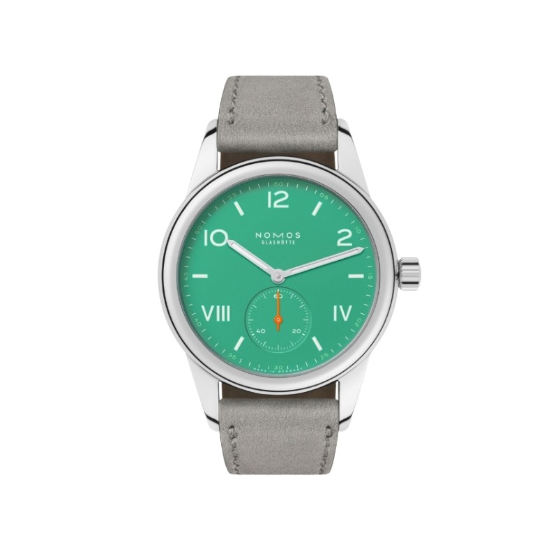 NOMOS Glashütte Club Campus electric green watch