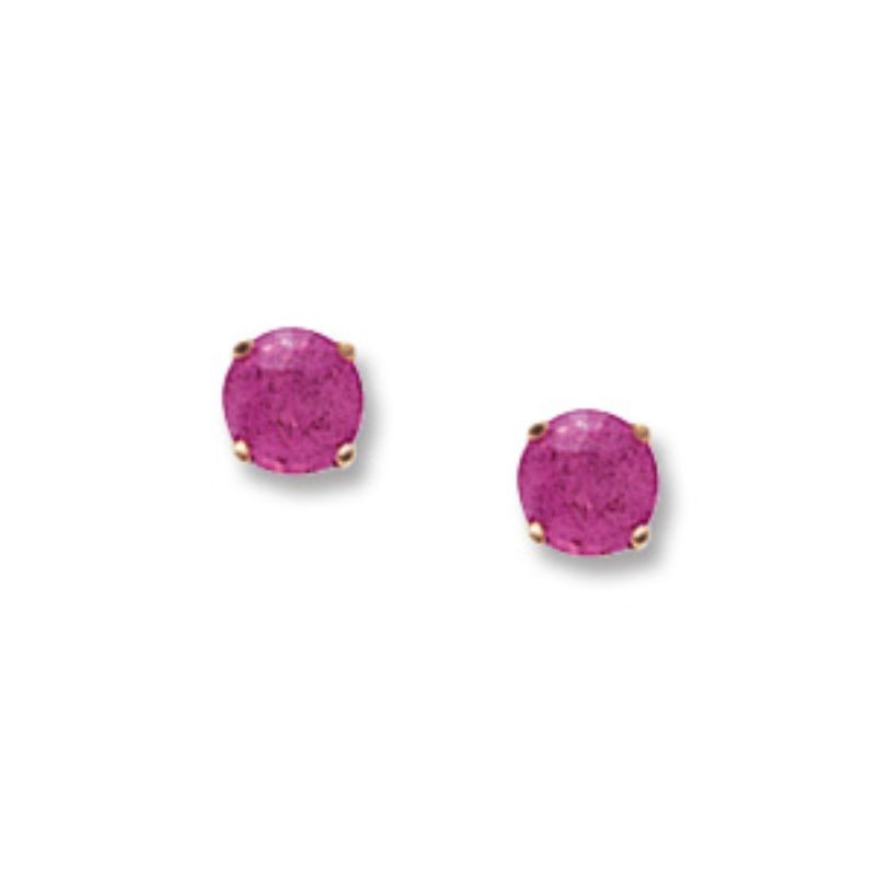 Pd Collection Yg Pink Tourmaline 4Mm Earrings