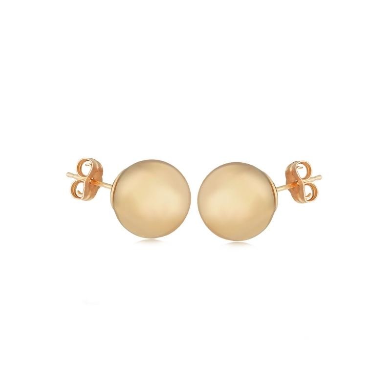 Pd Collection Yellow Gold 10mm Ball Earrings