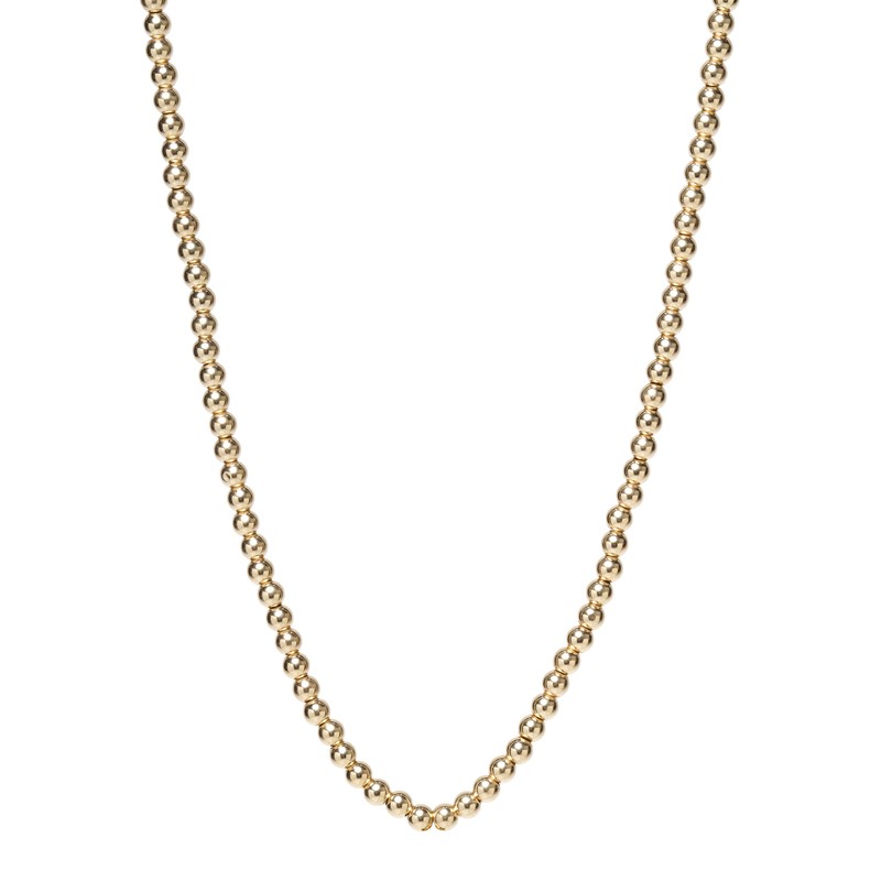 Zoe Chicco Small Gold Bead Necklace