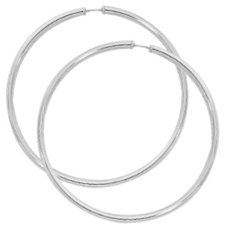 Pd Collection Ss 3X70Mm Hoop Earrings
