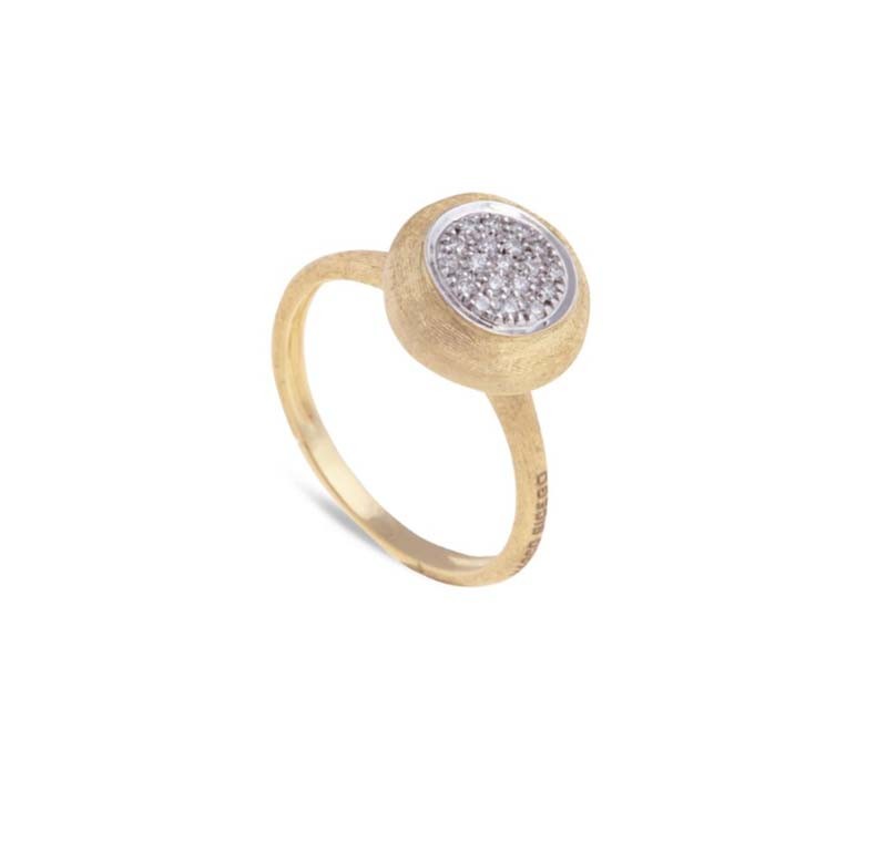 Marco Bicego 18K Yellow Gold  Jaipur Collection Diamond Medium Stackable Ring