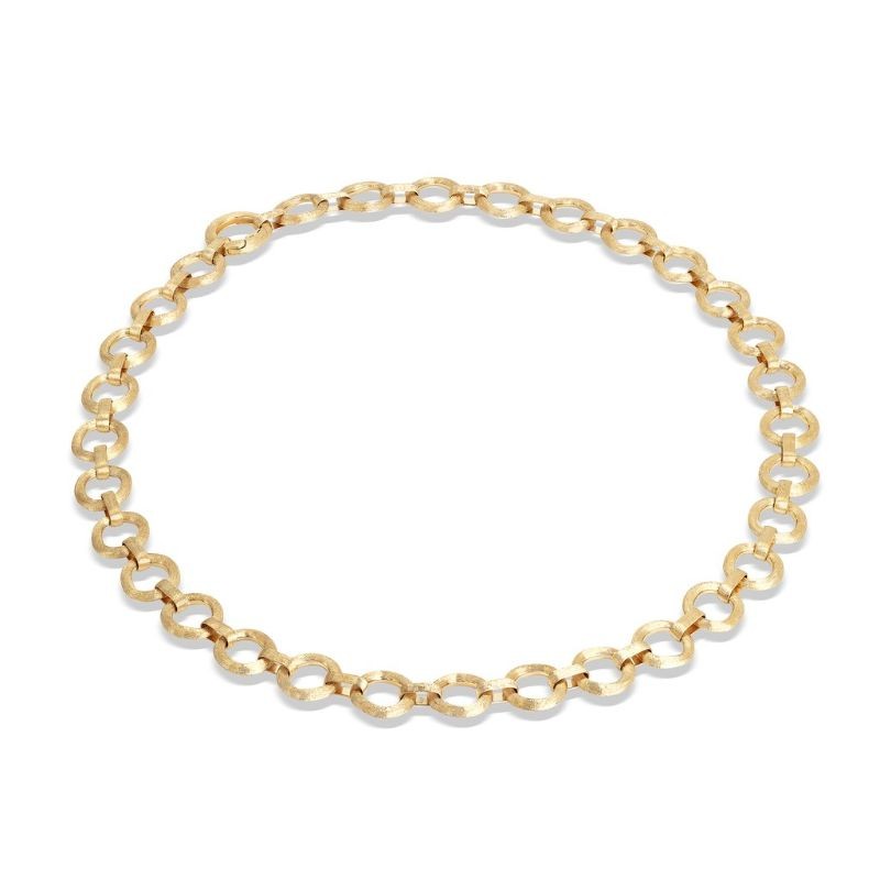 18K Flat Link Collar Necklace By Marco Bicego