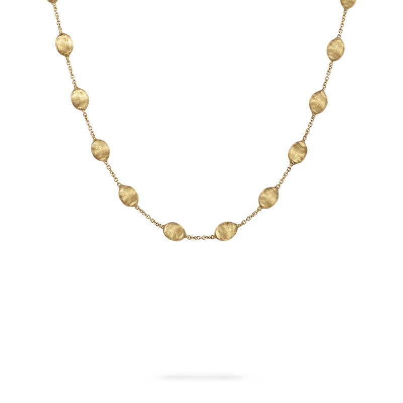Marco Bicego 18K Yellow Gold Siviglia Collection Medium Bead Short Necklace 16