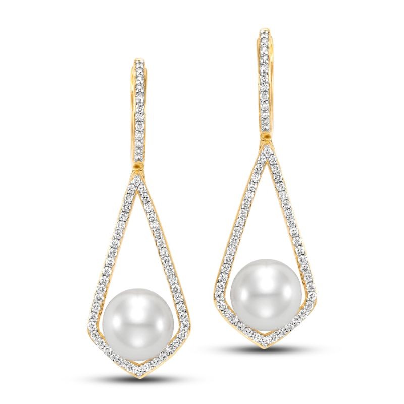 Mastoloni 7-7.5Mm White Freshwater Pearl Drop Earrings