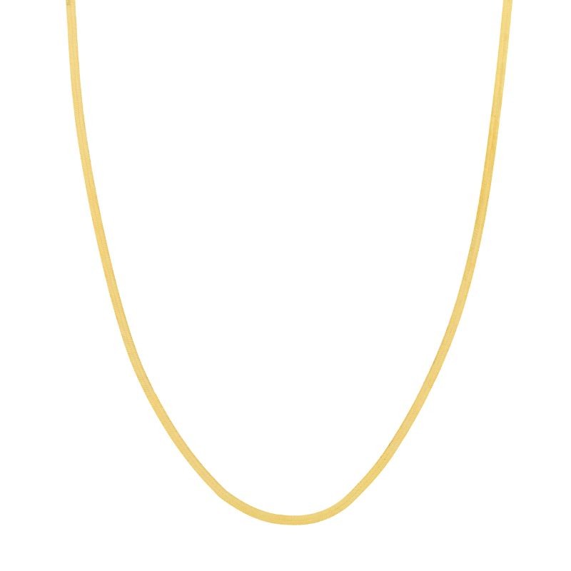 14K Yellow Gold Herringbone Chain By PD Collection
