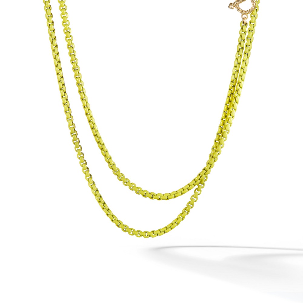 DY Bel Aire Chain Necklace in Yellow with 14K Gold Accents