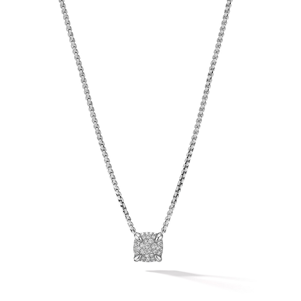 Petite Chatelaine® Pendant Necklace with Full Pave Diamonds
