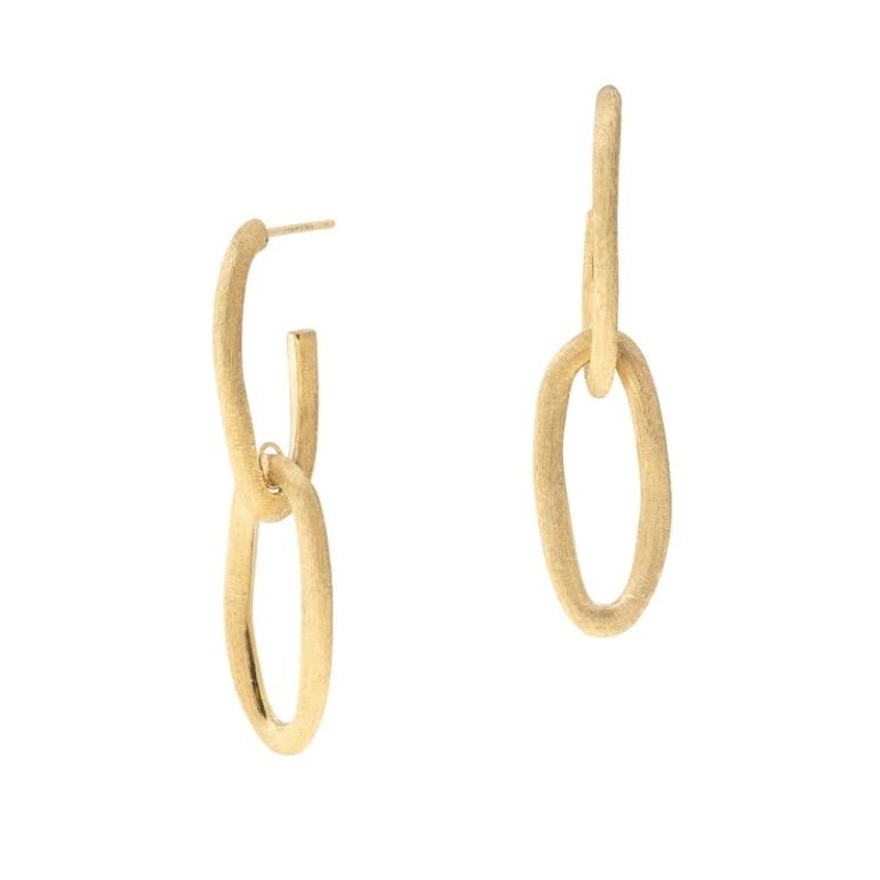 Marco Bicego 18K Yellow Gold Oval Double Link Earrings