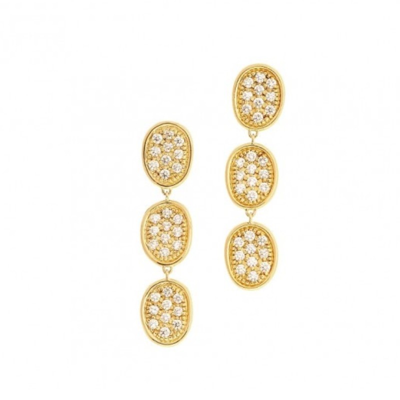 Marco Bicego 18K Yellow Gold and Diamond Earings
