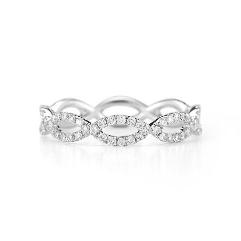 14K Diamond Infinity Ring BY Dana Rebecca
