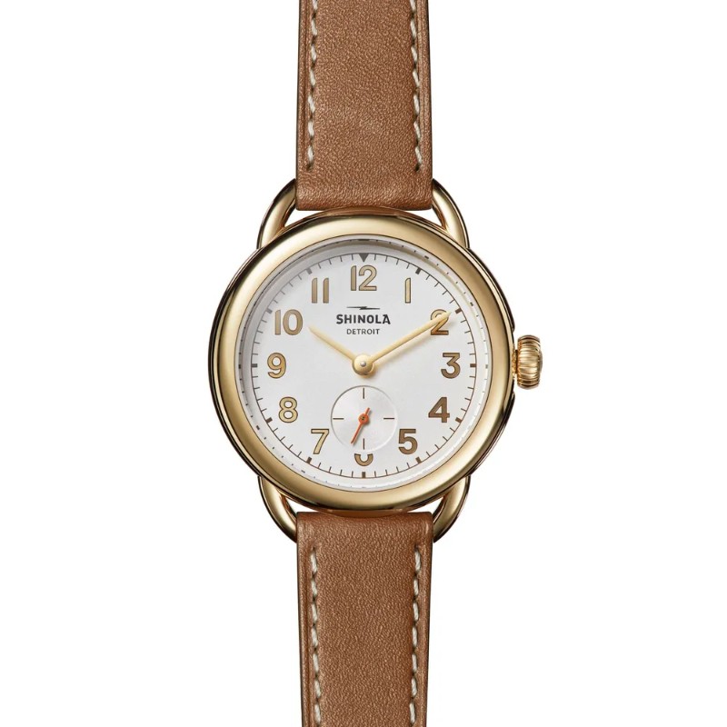 The Runabout Light Silver Dial Leather Watch