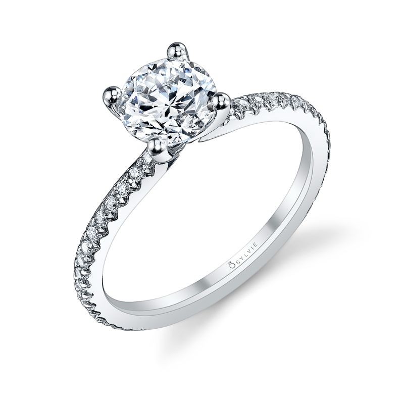 Sylvie Adorlee Round Engagement Ring
