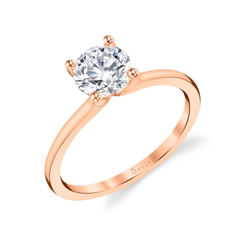 Round Cut Solitaire Engagement Ring - Amelia
