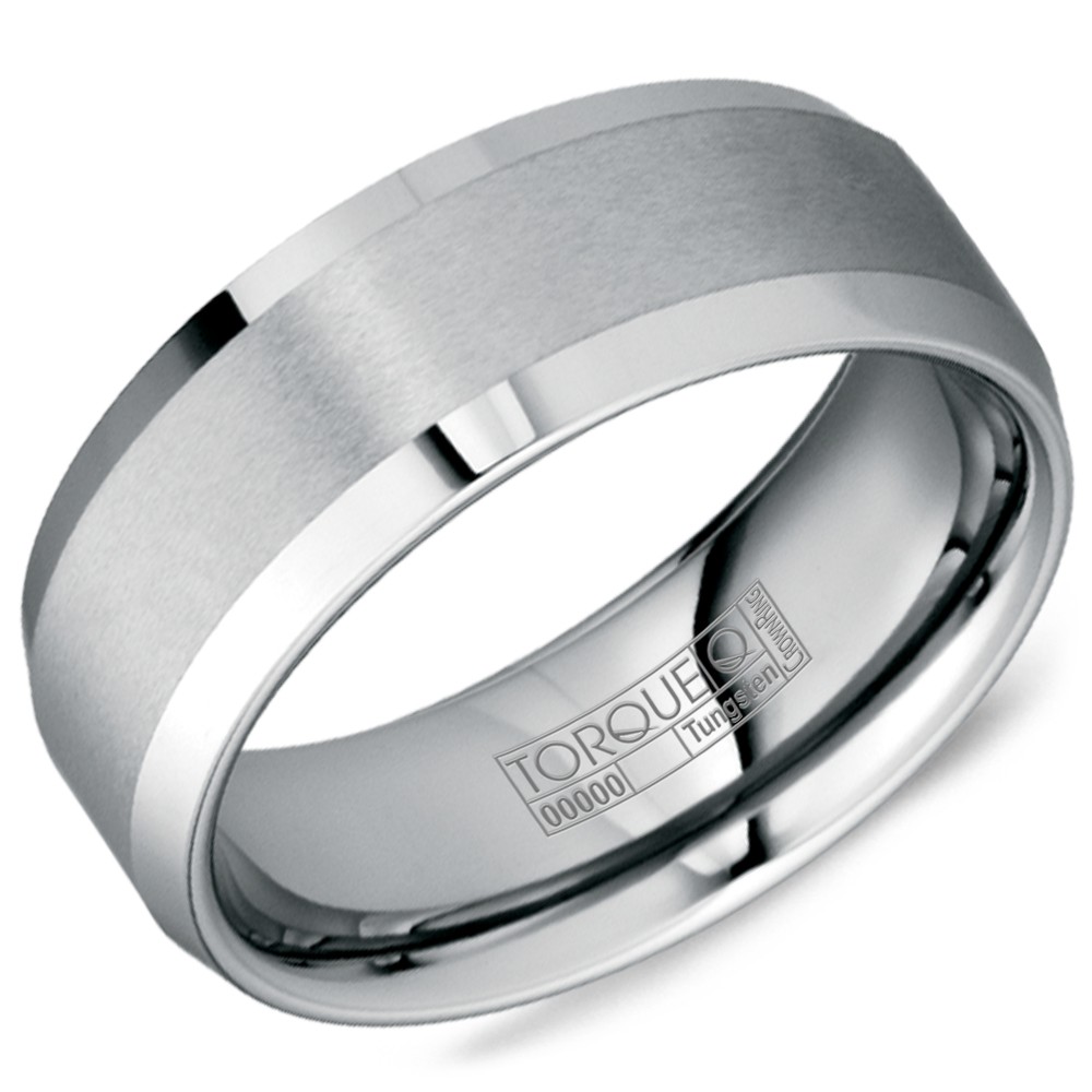 A tungsten Torque band with a brushed finish.