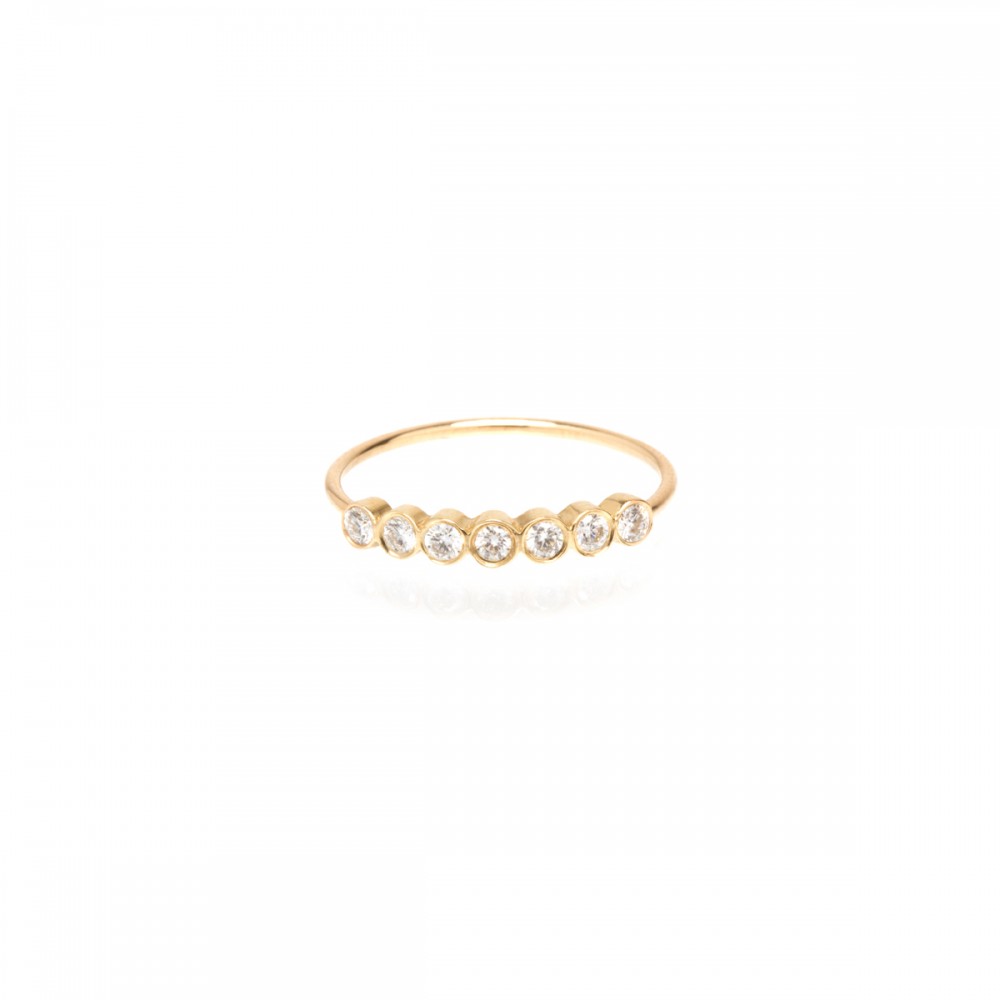 Zoe Chicco 7 Horizontal Bezel Set Diamond Ring