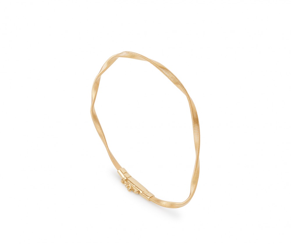 18k Yellow Gold Twisted Coil Bracelet