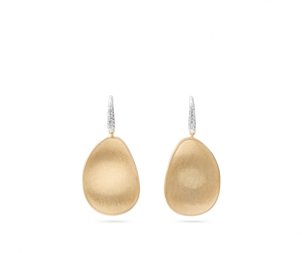 18k Yellow Gold Diamond Drop Earrings
