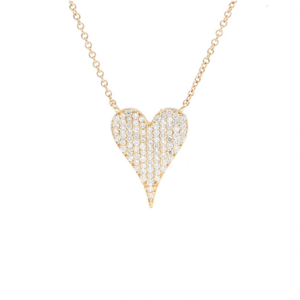 PD Collection Small Diamond Heart Necklace