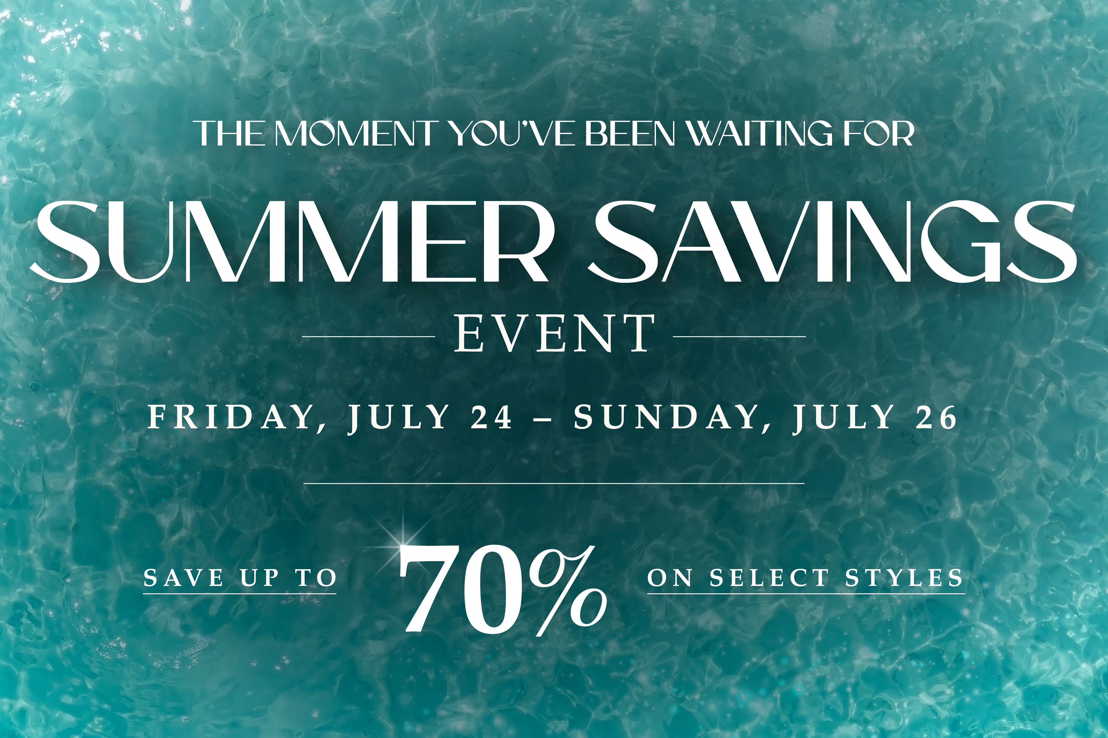Annual Summer Savings Event