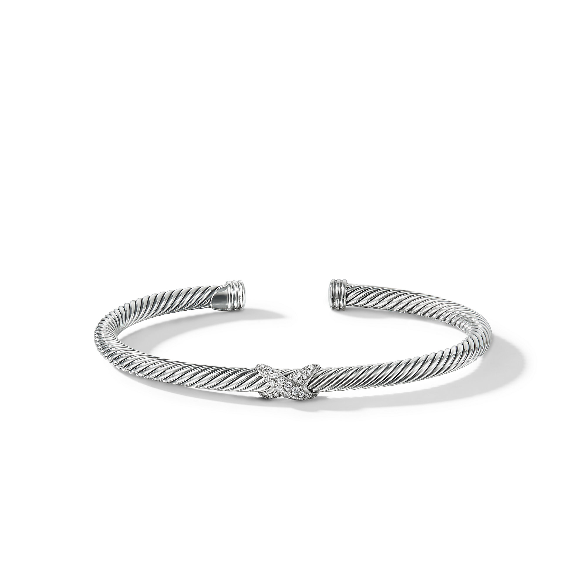 X Bracelet with Diamonds - B11294DSSADI