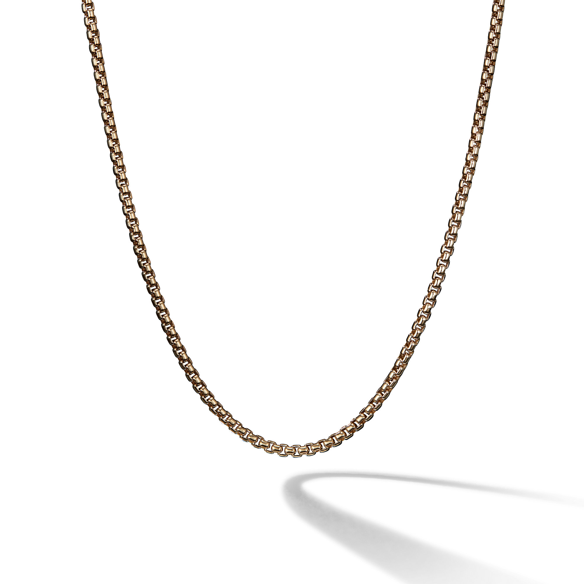 Small Box Chain in 18K Gold, 2.7mm 