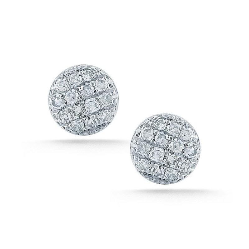 Dana Rebecca 14k Diamond Mini Disc Studs - PDDR-E559