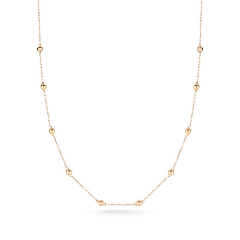Dana Rebecca 14k Pebble Station Necklace - DRD-N3077-YELLOW-16/18